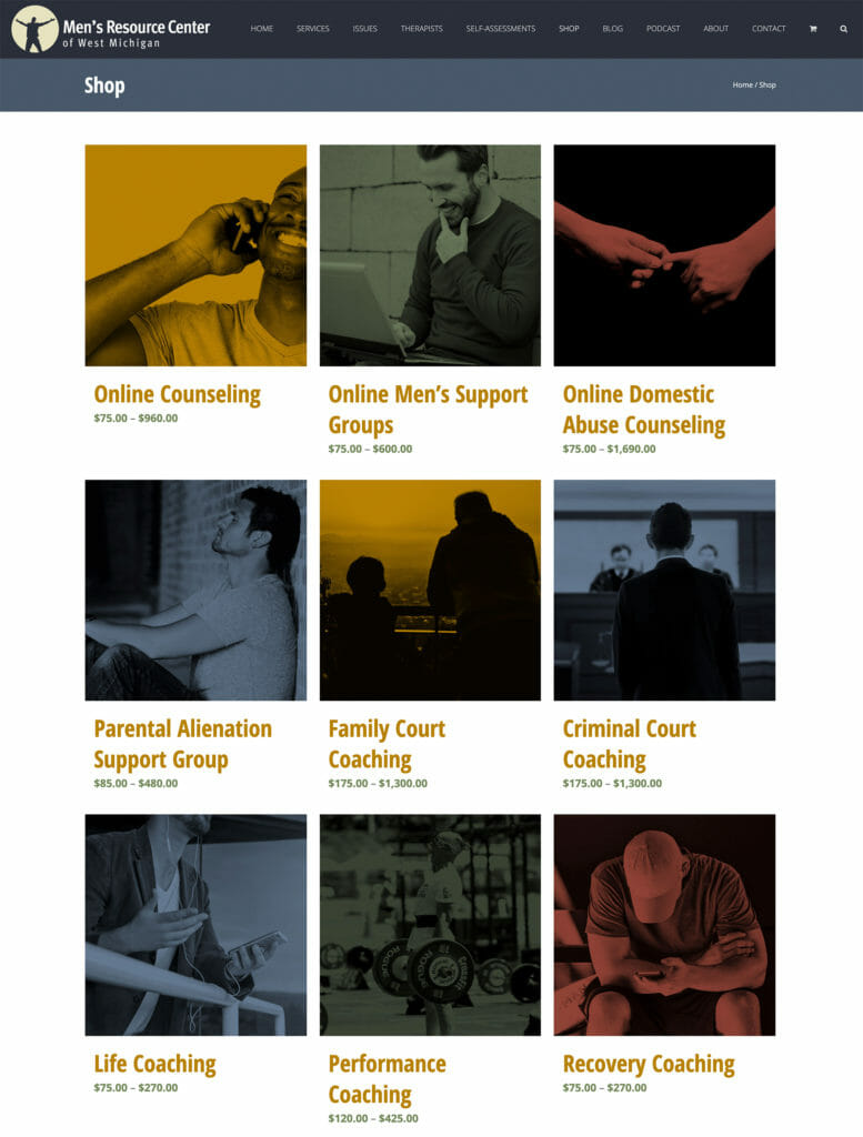 Men’s Resource Center Website