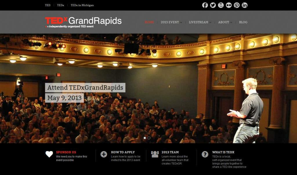 TEDxGrandRapids Website